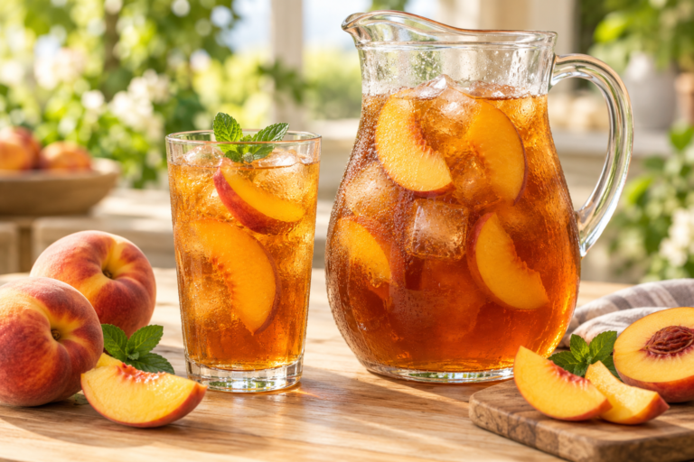 Leia mais sobre o artigo Chá gelado de pêssego: receita refrescante e fácil de fazer